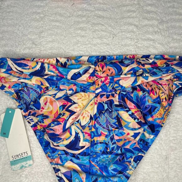 NEW Sunsets Simone Tankini Swimsuit Medium Gypsy Breeze Unforgettable Bottom - Picture 7 of 9